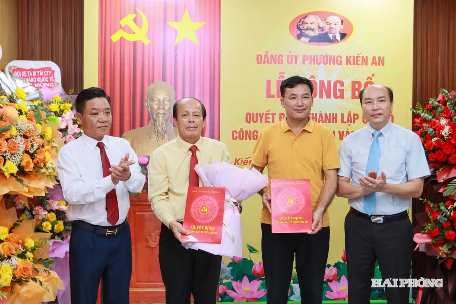 Đảng bộ phường Kiến An hoàn thành 200% chỉ tiêu thành lập tổ chức đảng theo Nghị quyết số 28