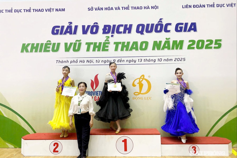 Hải Phòng giành 19 huy chương tại Giải vô địch khiêu vũ thể thao quốc gia năm 2025
