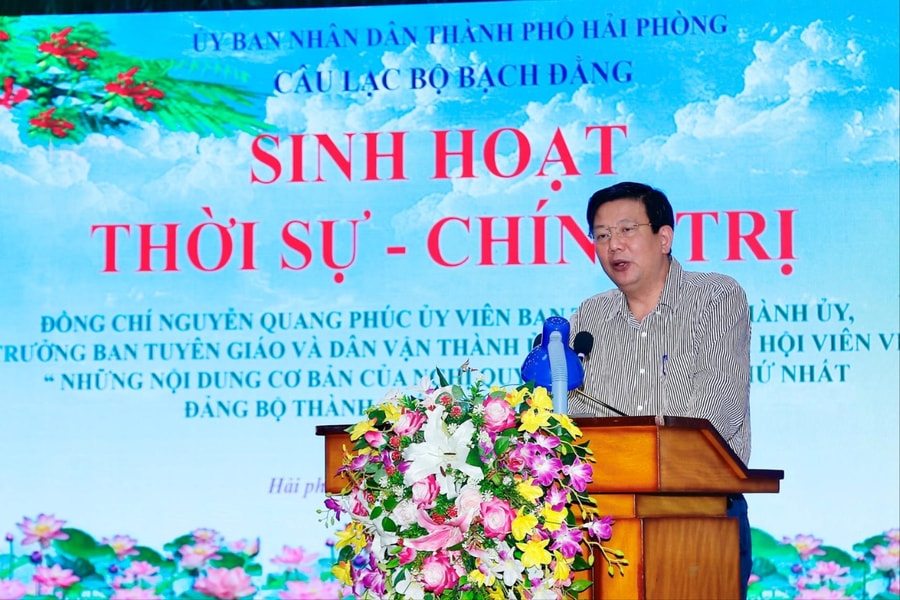 Thông tin về Đại hội Đảng bộ thành phố lần thứ nhất đến hội viên Câu lạc bộ Bạch Đằng
