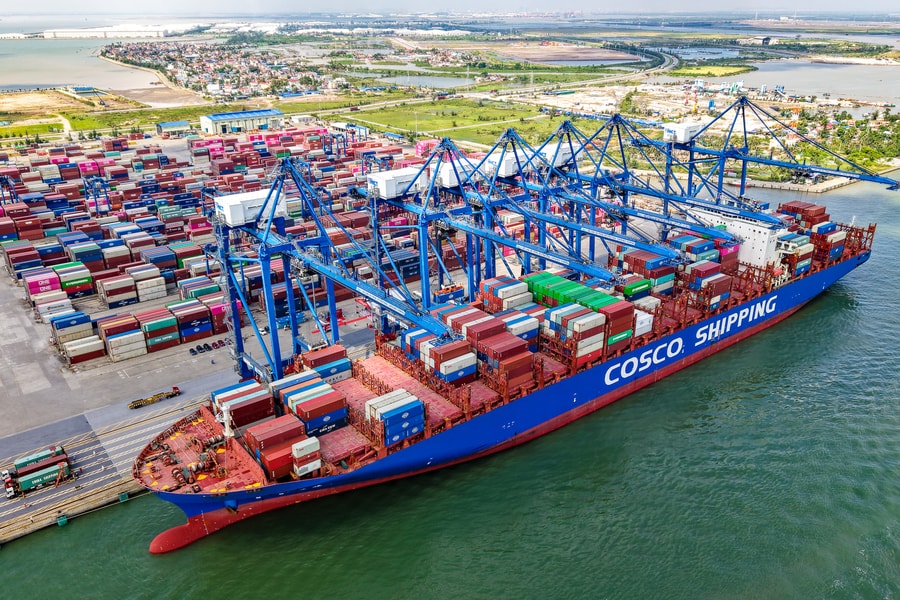 Cảng container Quốc tế Tân cảng Hải Phòng đón Teu container thứ 1 triệu