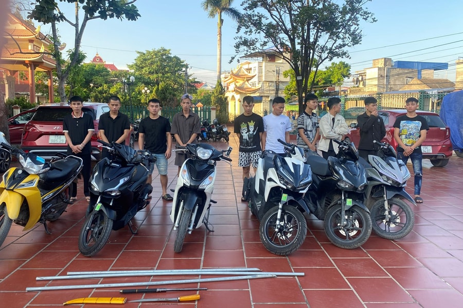 Công an Hải Phòng khởi tố 10 đối tượng sử dụng hung khí đánh nhau trên đường