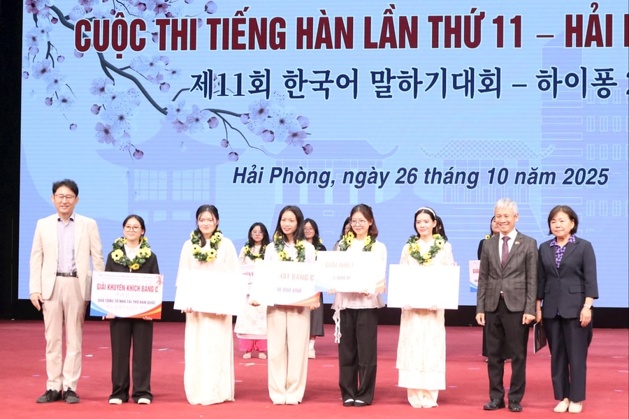 Thắt chặt gắn bó giữa cộng đồng người Hàn Quốc với Hải Phòng qua cuộc thi tiếng Hàn