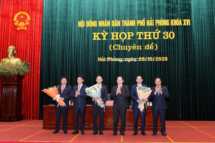 Hai Phong People's Council elects additional vice chairmen of city People's Council and Committee