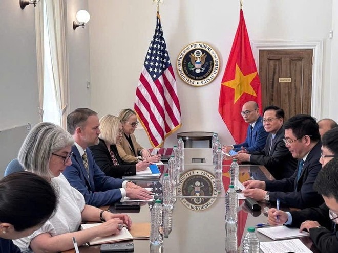 Công bố tuyên bố chung về khuôn khổ Hiệp định Thương mại đối ứng Việt Nam - Hoa Kỳ