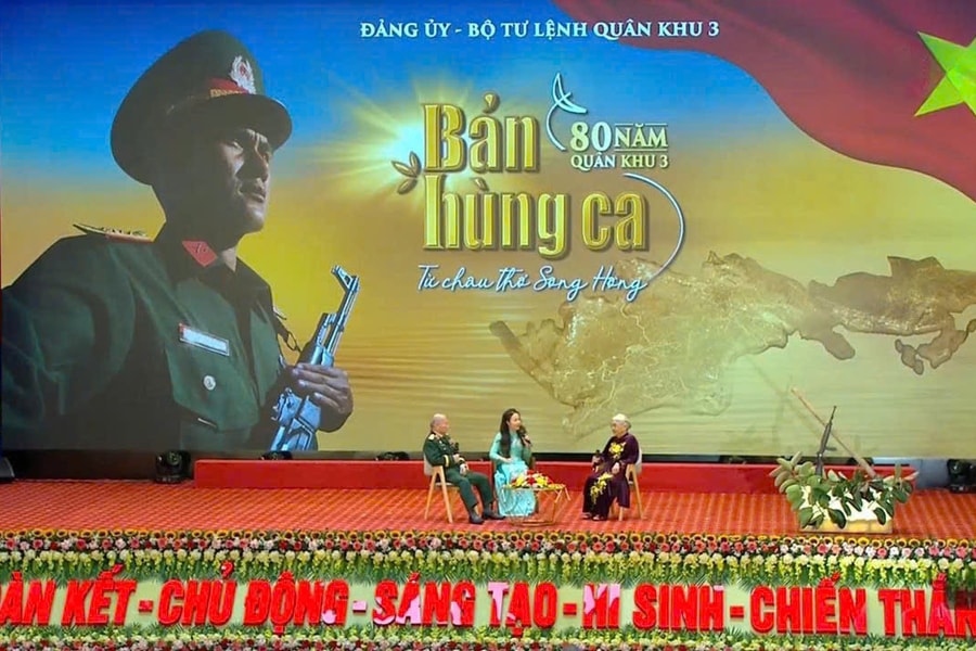 Chương trình giao lưu nghệ thuật 'Bản hùng ca từ châu thổ sông Hồng'