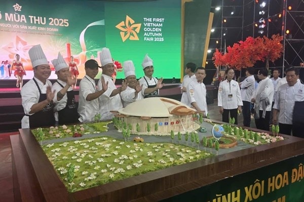 Hai Phong chef sets record with sticky rice model of exposition center