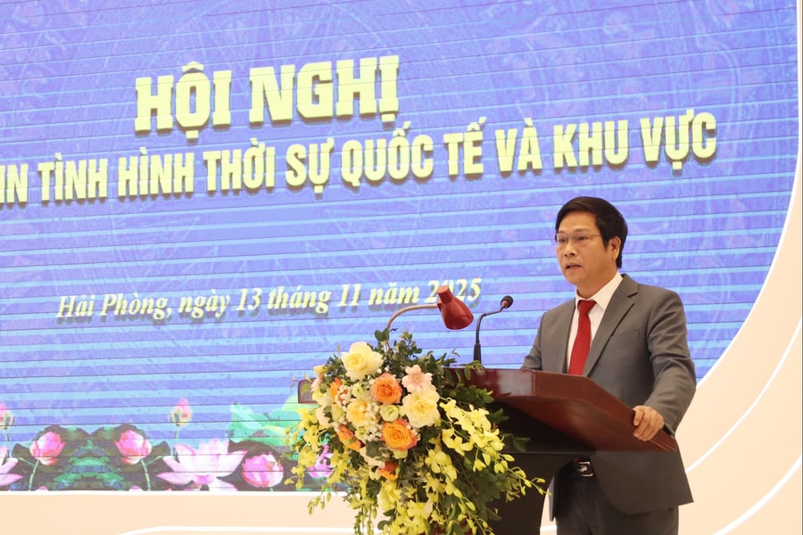 Cập nhật tình hình thời sự quốc tế, khu vực tới cán bộ, kiều bào ở Hải Phòng