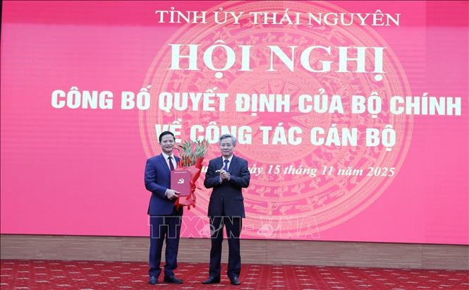 Đồng chí Vương Quốc Tuấn giữ chức Phó bí thư Tỉnh ủy Thái Nguyên
