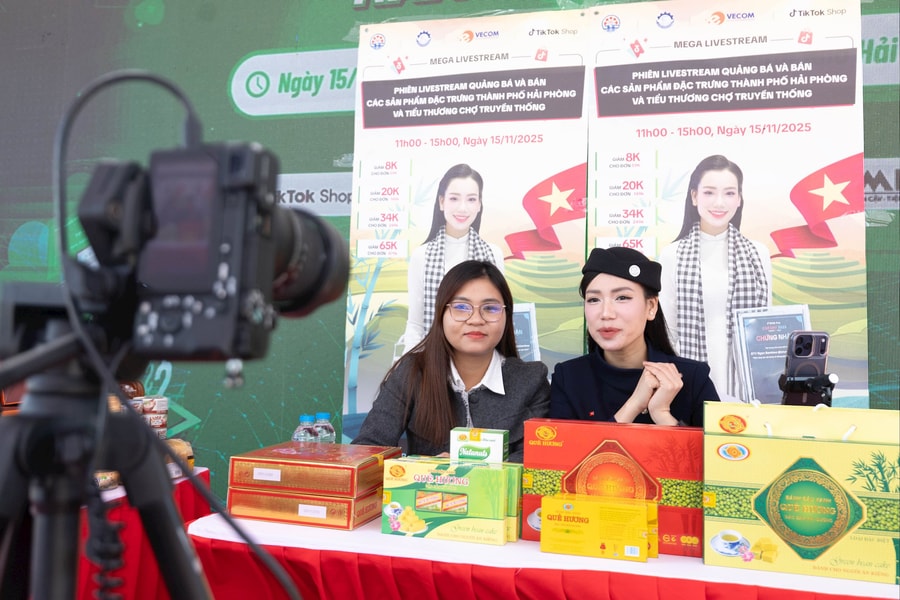 Hải Phòng phát động chương trình livestream bán hàng tại chợ truyền thống