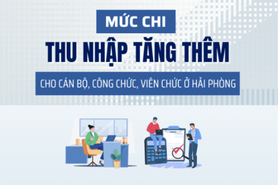 Mức chi thu nhập tăng thêm cho cán bộ, công chức, viên chức ở Hải Phòng