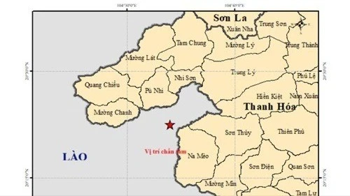 Động đất mạnh 3.9 độ gần biên giới Việt Nam - Lào