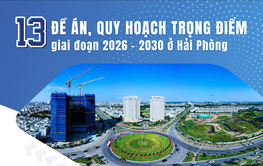 Hải Phòng thực hiện 13 đề án, quy hoạch trọng điểm giai đoạn 2026 - 2030
