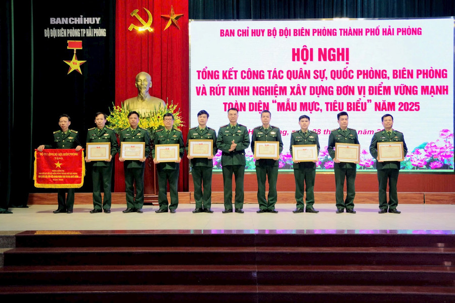 Bộ đội Biên phòng Hải Phòng hoàn thành toàn diện các nhiệm vụ năm 2025