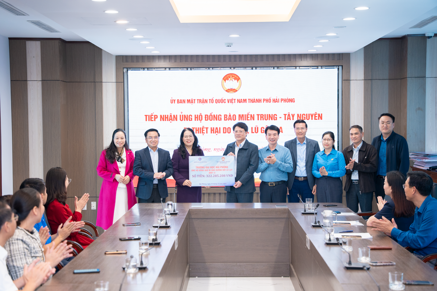 Thêm nhiều đơn vị ở Hải Phòng ủng hộ đồng bào vùng lũ