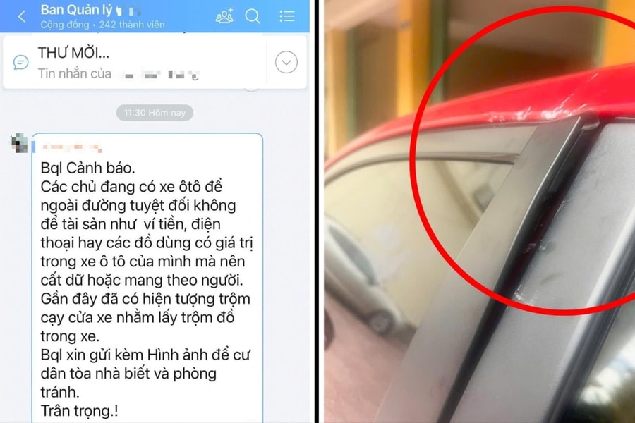Cảnh giác kẻ gian cạy cửa ô tô đỗ ngoài trời
