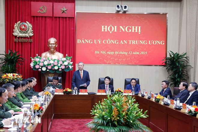 Tổng Bí thư Tô Lâm dự Hội nghị Đảng ủy Công an Trung ương năm 2025