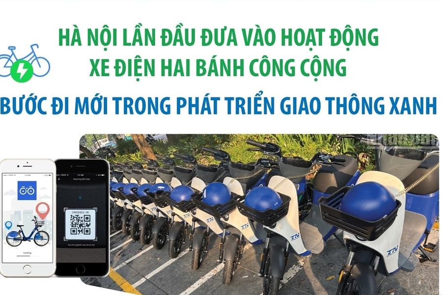 Hà Nội lần đầu đưa vào hoạt động xe điện hai bánh công cộng