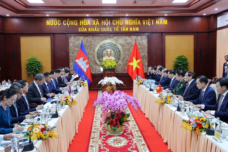 Thủ tướng Phạm Minh Chính hội đàm với Thủ tướng Campuchia Hun Manet
