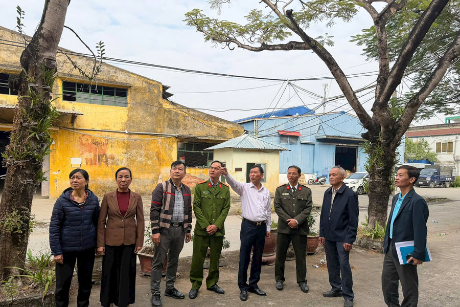 Chuẩn bị cưỡng chế giải phóng mặt bằng thực hiện dự án vườn hoa tại đường vòng Cầu Niệm