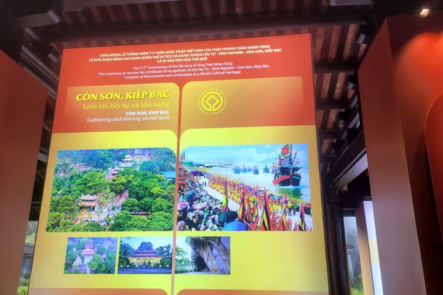 Trưng bày chuyên đề 'Côn Sơn, Kiếp Bạc - Linh khí hội tụ và tỏa sáng' tại Yên Tử