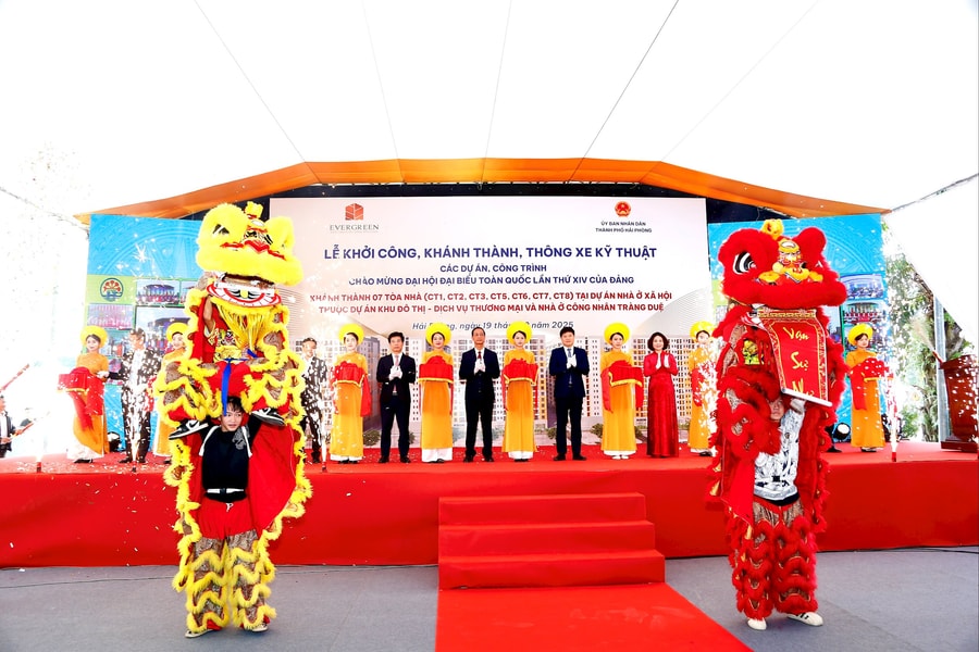 Khánh thành 7 tòa nhà ở xã hội tại Tràng Duệ