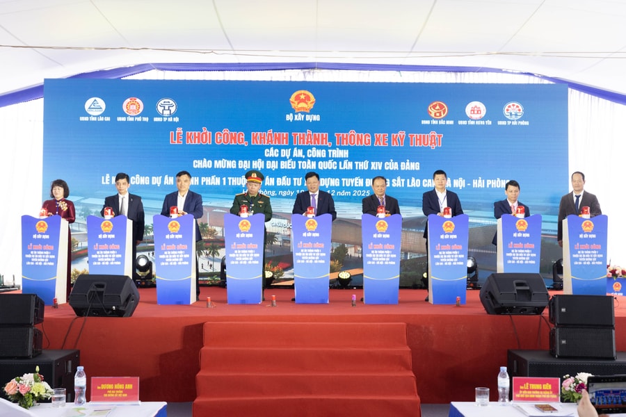 Groundbreaking ceremony held for Subproject 1 of Lao Cai – Ha Noi – Hai Phong railway