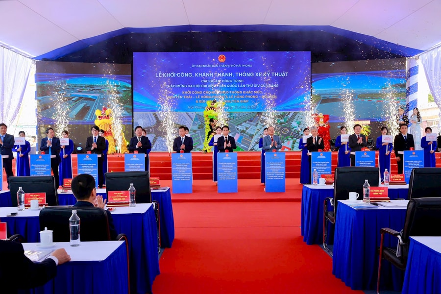 Hải Phòng tổ chức 11 điểm cầu truyền hình khởi công, khánh thành các công trình, dự án lớn