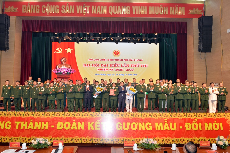 Đại hội Hội Cựu chiến binh thành phố Hải Phòng thành công tốt đẹp