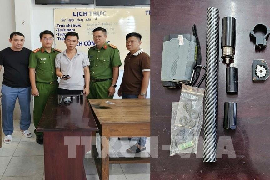 Bắt giữ các đối tượng mua bán trái phép linh kiện súng và pháo nổ