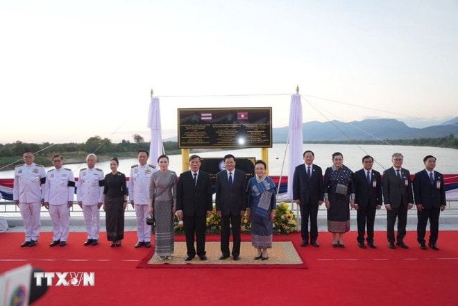 Khánh thành cầu mới thúc đẩy giao thương Lào-Thái Lan-Việt Nam
