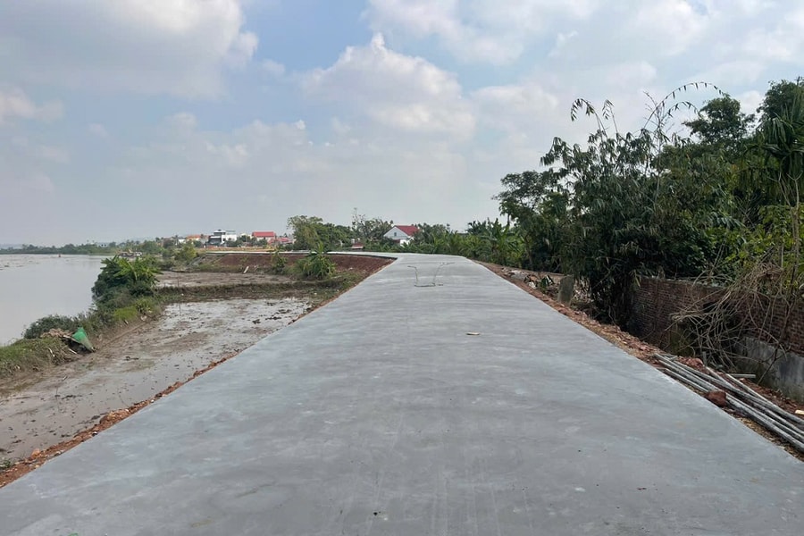 Hoàn thành thi công xây lắp các công trình tu bổ đê điều thường xuyên năm 2025