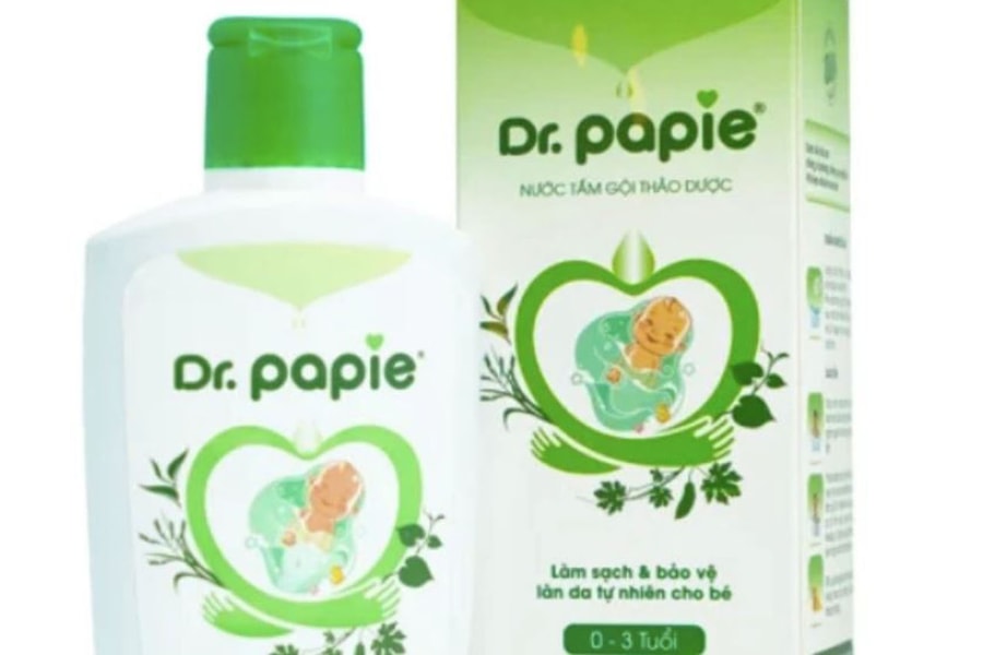Thu hồi nước tắm gội trẻ em Dr. Papie không đạt chuẩn trên toàn quốc