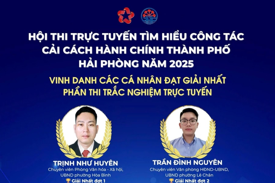 36 tập thể, cá nhân đoạt giải Hội thi tìm hiểu công tác cải cách hành chính