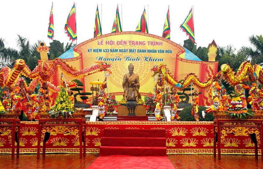 Lễ hội đền Trạng Trình Nguyễn Bỉnh Khiêm diễn ra từ ngày 15 - 17/1
