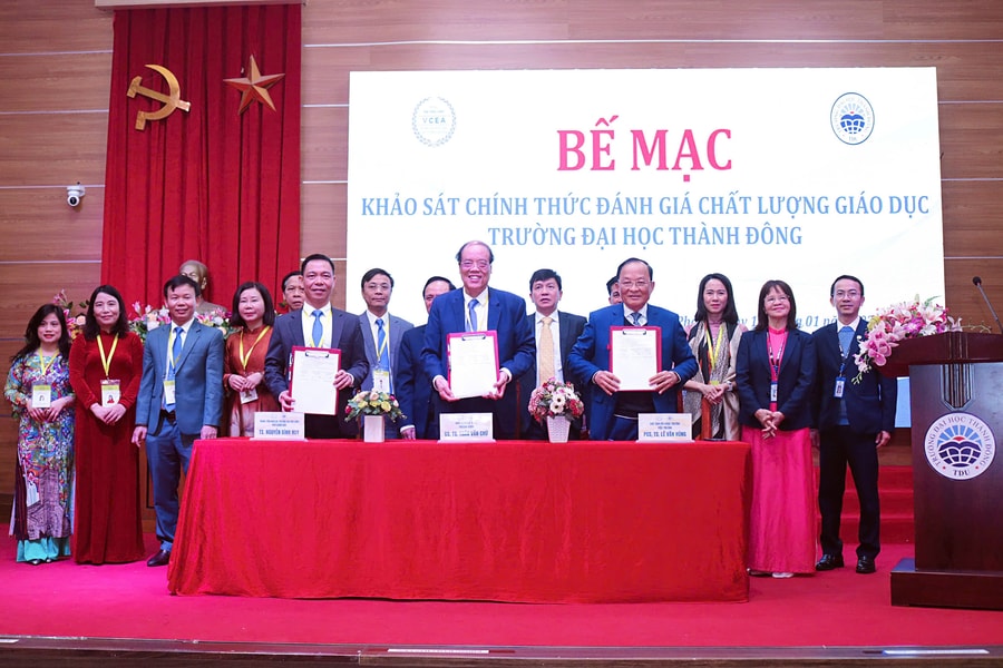 5 chương trình đào tạo của Trường Đại học Thành Đông được chứng nhận kiểm định chất lượng