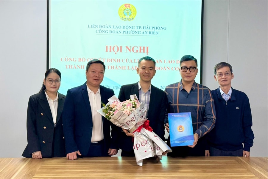 Thành lập Công đoàn Công ty CP Ô tô Volkswagen Hải Phòng