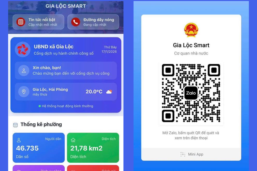 Xã Gia Lộc ra mắt Zalo Mini App ‘Gia Lộc Smart’