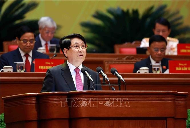 Toàn văn Diễn văn khai mạc của Chủ tịch nước Lương Cường tại Đại hội XIV của Đảng