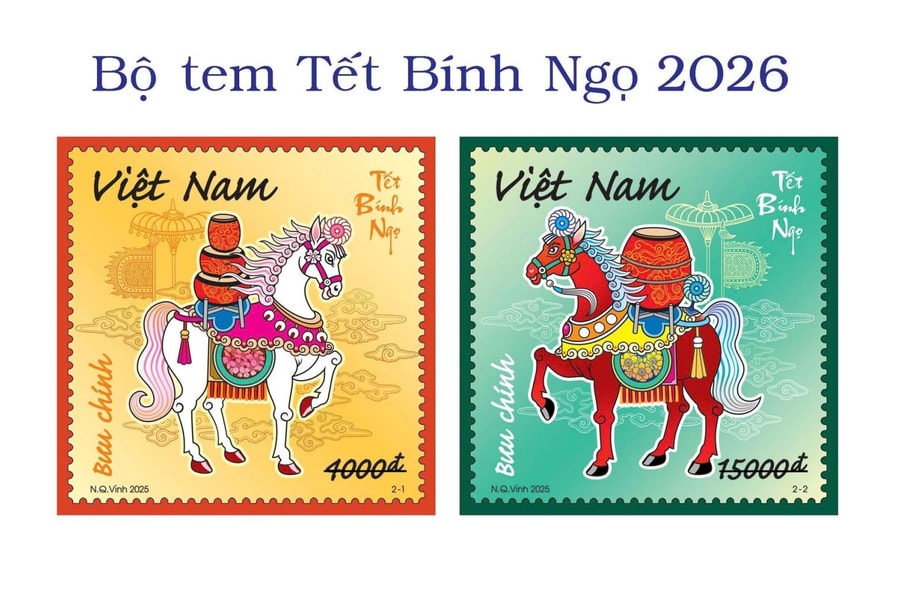 Phát hành bộ tem 'Tết Bính Ngọ' mang thông điệp 'Mã đáo thành công'