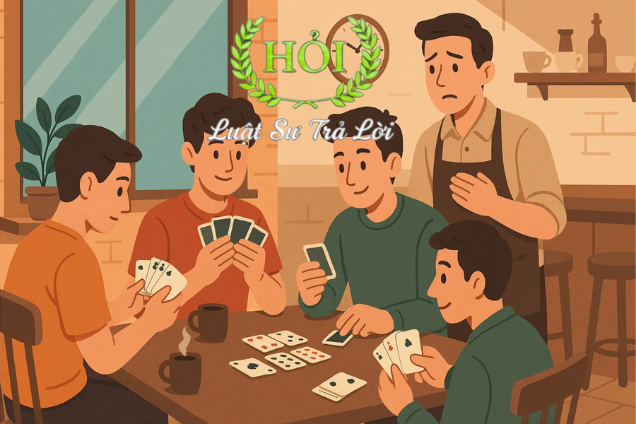 Đánh bài vui cũng có thể bị phạt