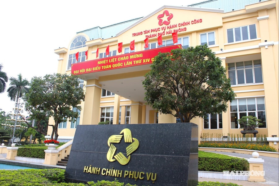 Spacious new public administrative service center in Hai Phong City