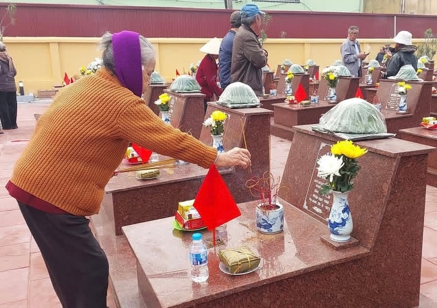 Tập đoàn Vạn Sơn đầu tư gần 7 tỷ đồng cải tạo nghĩa trang liệt sĩ Tân Hương