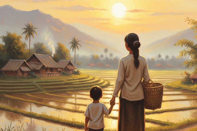 Ấm áp chiều quê