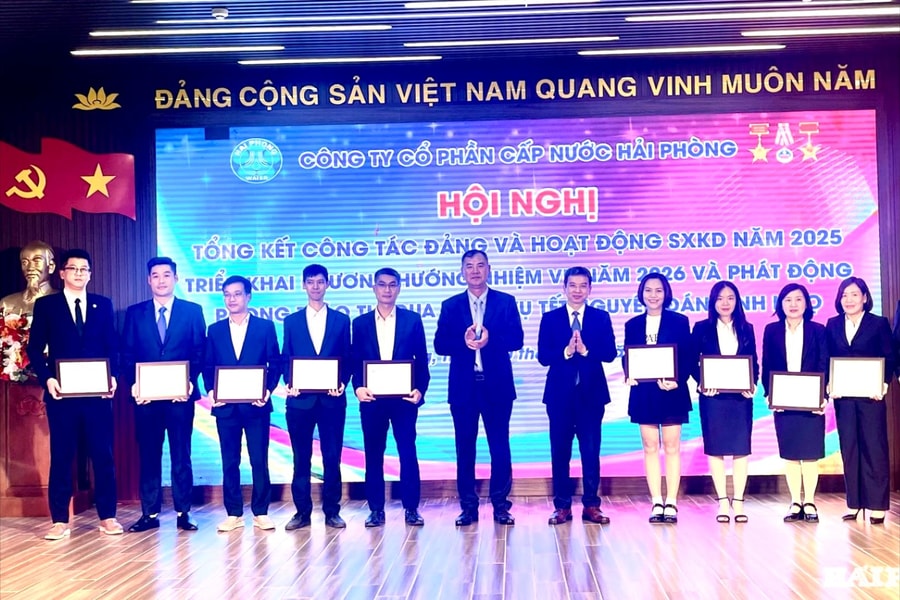 Năm 2026, Công ty Cấp nước Hải Phòng phấn đấu sản lượng nước sạch đạt 110 triệu m³