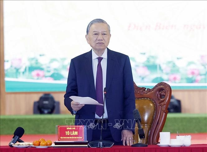 Tổng Bí thư Tô Lâm chỉ đạo xây dựng Điện Biên phát triển nhanh và bền vững