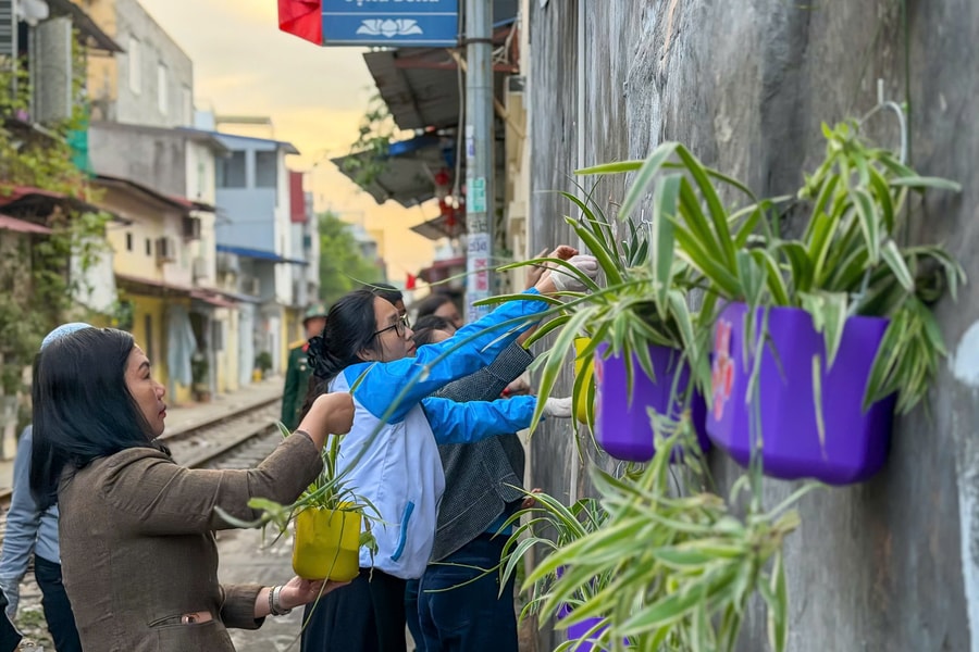 Phường Lê Chân chỉnh trang hành lang đường sắt