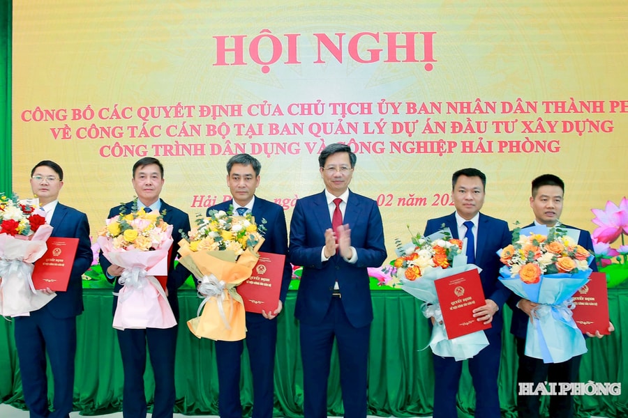 Đồng chí Phạm Cửu Long giữ chức Giám đốc Ban Quản lý dự án đầu tư xây dựng công trình dân dụng và công nghiệp Hải Phòng