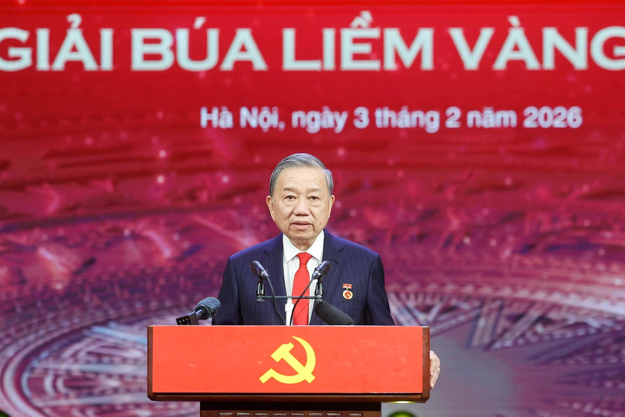 Toàn văn phát biểu của Tổng Bí thư Tô Lâm tại Lễ tuyên dương Bí thư Chi bộ xuất sắc và trao Giải Búa liềm Vàng lần thứ X
