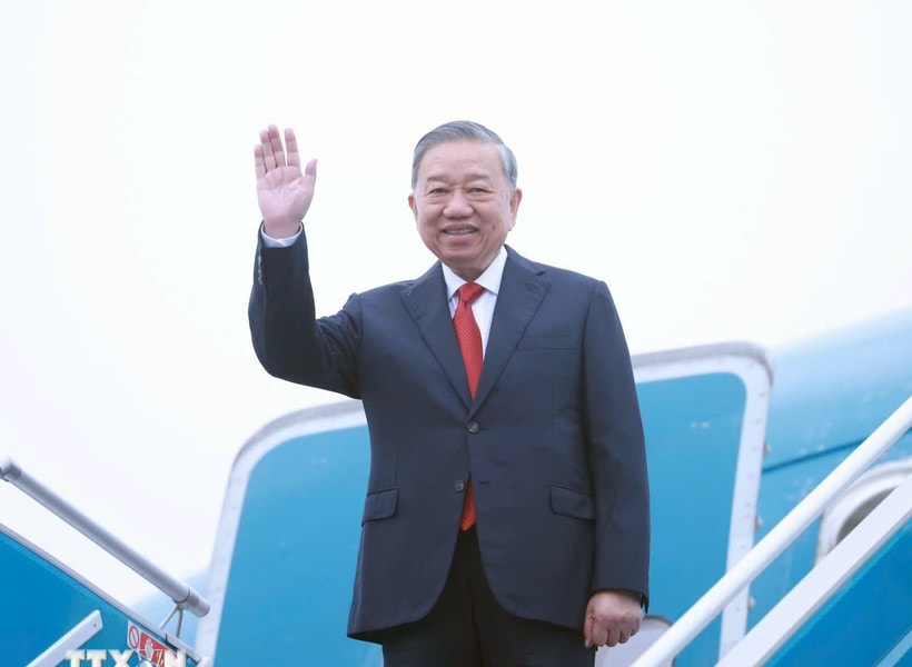 Tổng Bí thư Tô Lâm lên đường thăm cấp Nhà nước tới Lào