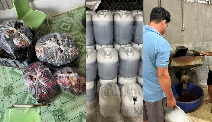 Bắt quả tang đường dây sản xuất cà phê bột giả từ bắp, đậu nành